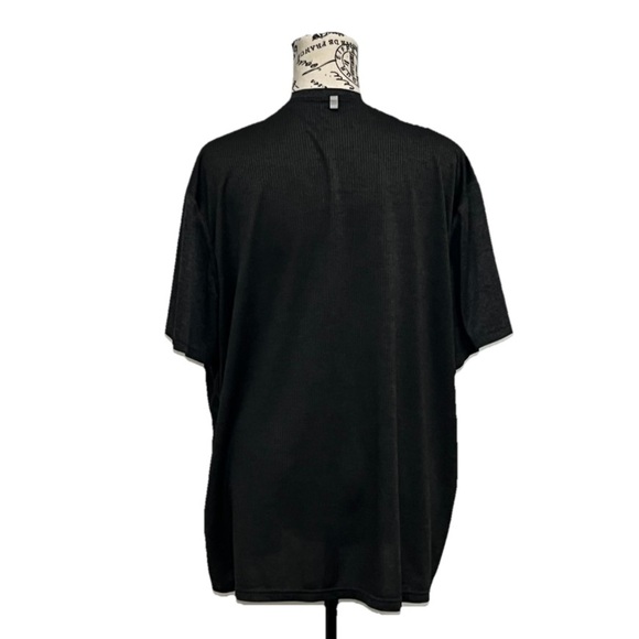 Ideology Mens Black Athletic Shirt Preforated Goth Grunge Outdoor Gorpcore XXL - Picture 5 of 11